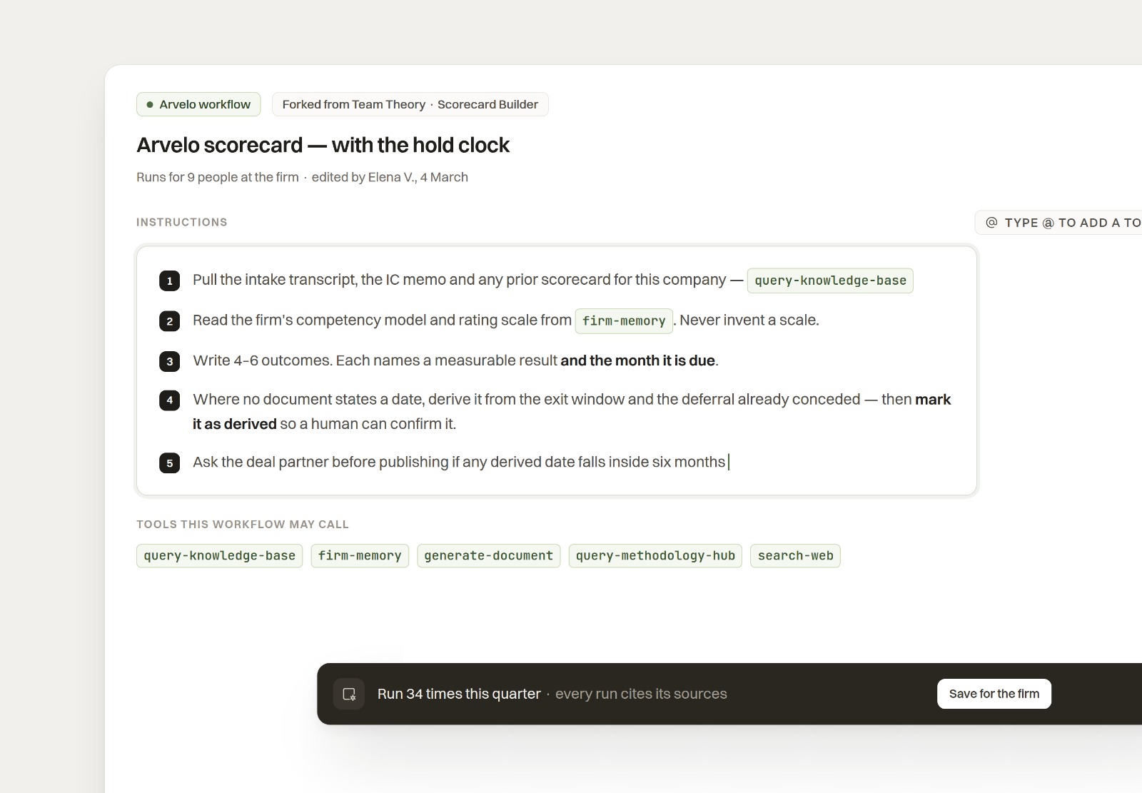 Custom Workflows
